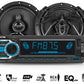 Kit de Autoestéreo Para Auto Bluetooth USB Con Par Bocinas 6.5